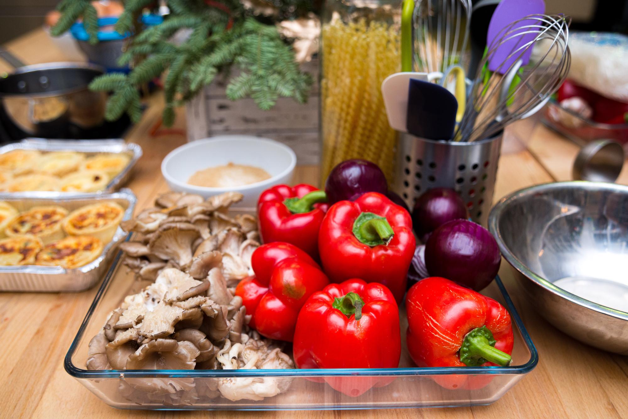 assorted meal kit boxes on a counter